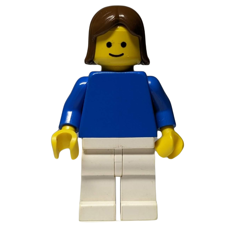 Femme - torse bleu, jambes blanches (Woman - Blue Torso, White Legs)
