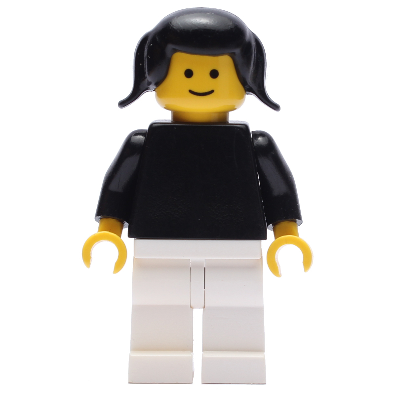 Femme - torse noir, jambes blanches (Woman - Black Torso, White Legs)