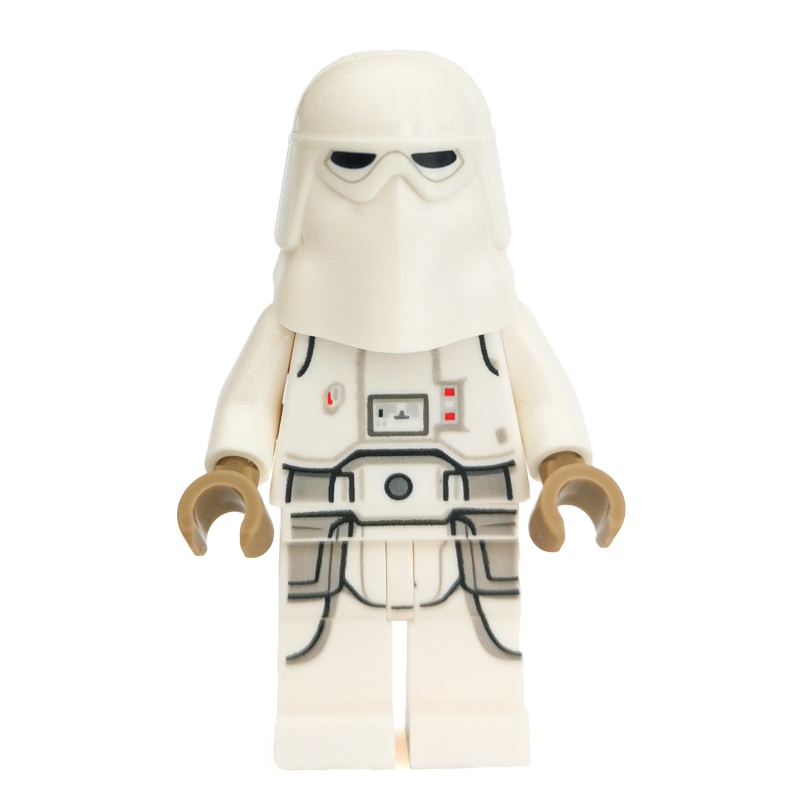 Soldat des neiges, hanches blanches, jambes imprimées, mains beige foncées (3626cpr1149 tête) (Snowtrooper, White Hips, Printed Legs, Dark Tan Hands (3626cpr1149 Head))