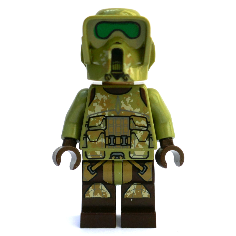 Soldat clone, 41e armure de bataillon scout de corps d'élite, cuisses beige foncées (kashyyyk) (Clone Trooper, 41st Elite Corps Scout Battalion Armor, Dark Tan Thighs (Kashyyyk))