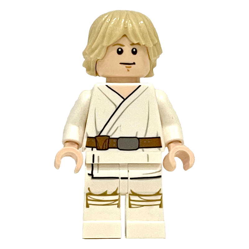 Luke Skywalker, robe blanche, ceinture utilitaire, support de cou (Luke Skywalker, White Robe, Utility Belt, Neck Bracket)