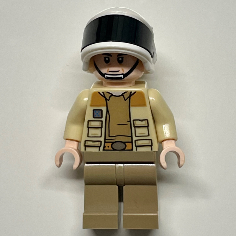 Capitaine antilles, maillot de corps beige foncé, tête simple face (Captain Antilles, Dark Tan Undershirt, Single Sided Head)