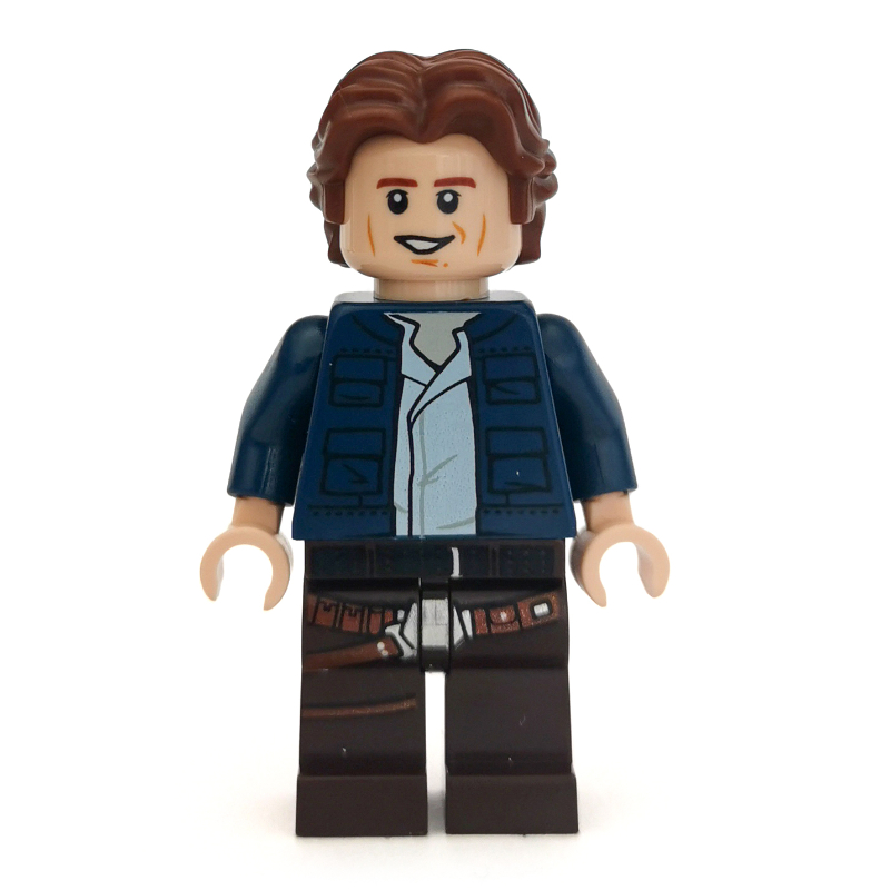 Han Solo, veste bleu foncé, jambes brun foncé (Han Solo, Dark Blue Jacket, Dark Brown Legs)