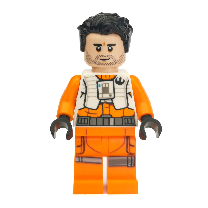 Poe Dameron, tenue de pilote blanche et orange (Poe Dameron, White and Orange Pilot Outfit)