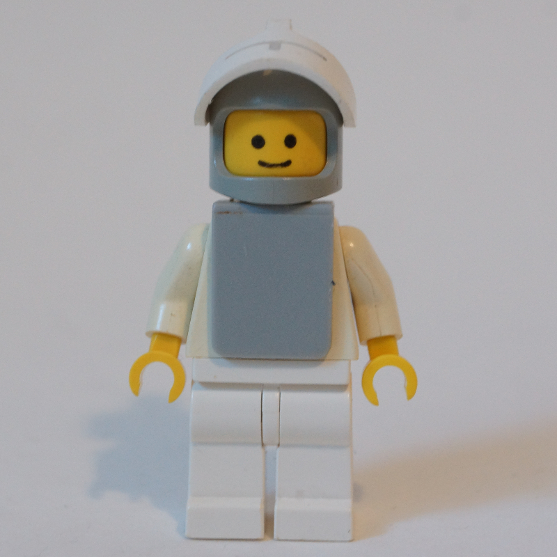 Chevalier (château jaune) - blanc avec visière (Knight (Yellow Castle) - White with Visor)