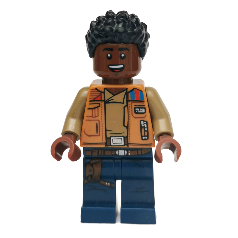 Finn, maillot de corps beige, jambes bleu foncé (Finn, Tan Undershirt, Dark Blue Legs)