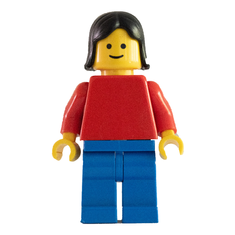 Femme - torse rouge, jambes bleues (Woman - Red Torso, Blue Legs)