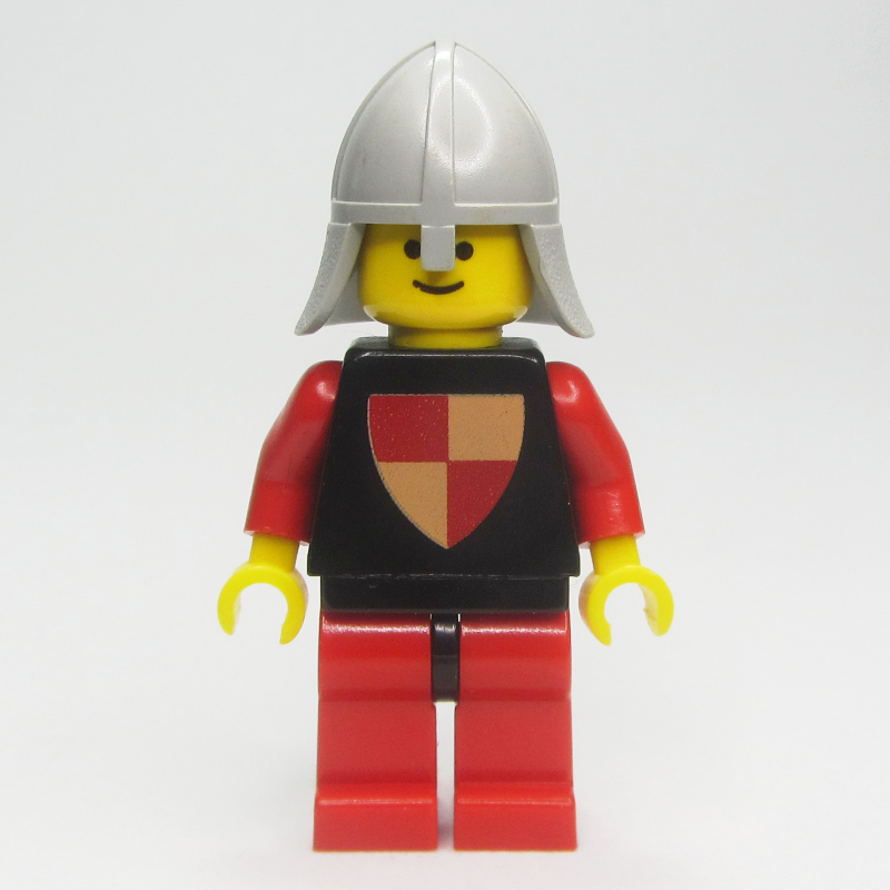 Chevalier (bouclier à quartiers) - jambes rouges, protège-cou (Knight (Quartered Shield) - Red Legs, Neck-Protector)