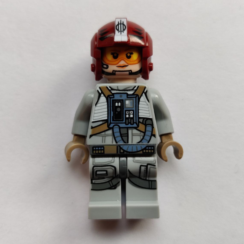 Sandspeeder pilote, casque rouge foncé (Sandspeeder Pilot, Dark Red Helmet)