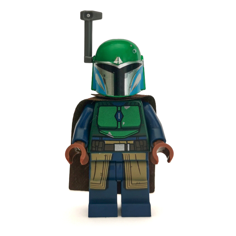 Guerrière de tribu mandalorienne, bleu foncé et vert (Mandalorian Tribe Warrior, Dark Blue and Green)