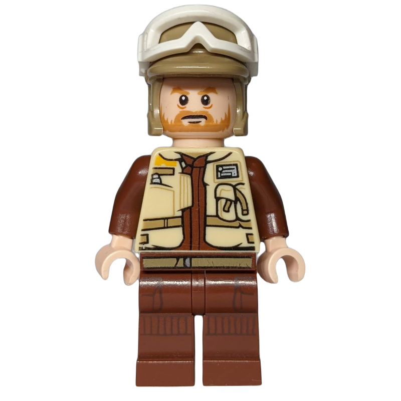 Rostok corporel / soldat rebelle avec barbe et lunettes de neige blanches (Corporal Rostok / Rebel Trooper with Beard and White Snow Goggles)