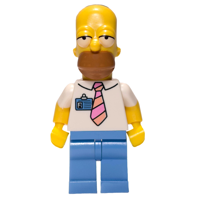 Homer simpson avec badge nom (Homer Simpson with Name Badge)