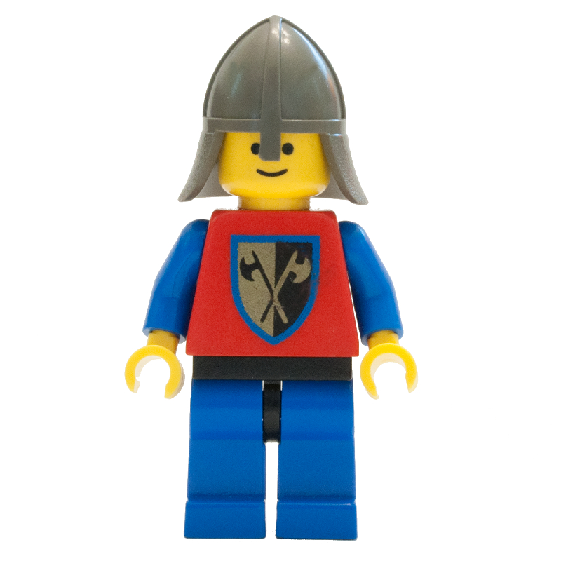 Chevalier (piolet crusader) - jambes bleues, protège-cou (Knight (Crusader Axe) - Blue Legs, Neck-Protector)