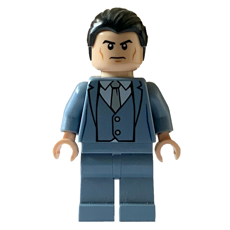 Bruce Wayne, tenue bleu sable (Bruce Wayne, Sand Blue Suit)