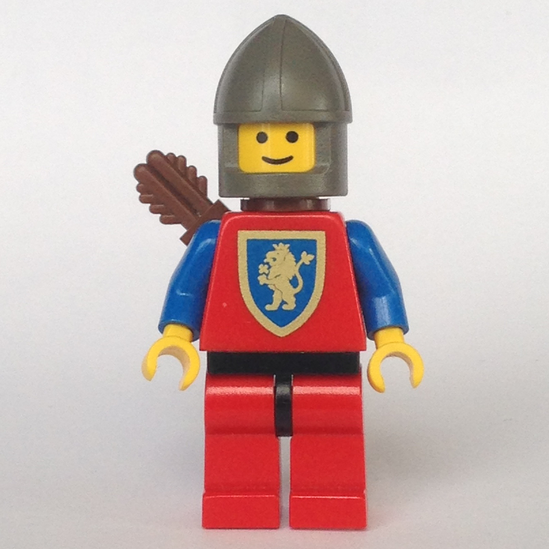 Archer (crosader lion) - jambes rouges, menton-garde gris foncé (Archer (Crusader Lion) - Red Legs, Dark Gray Chin-Guard)