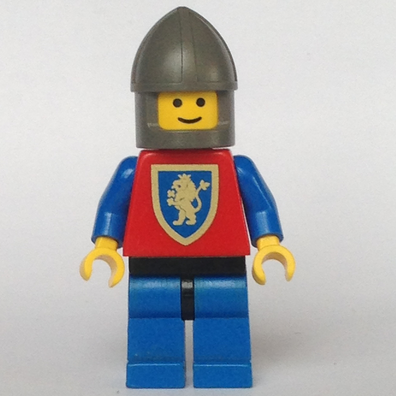 Chevalier (crusader lion) - jambes bleues, mentonnière (Knight (Crusader Lion) - Blue Legs, Chin-Guard)