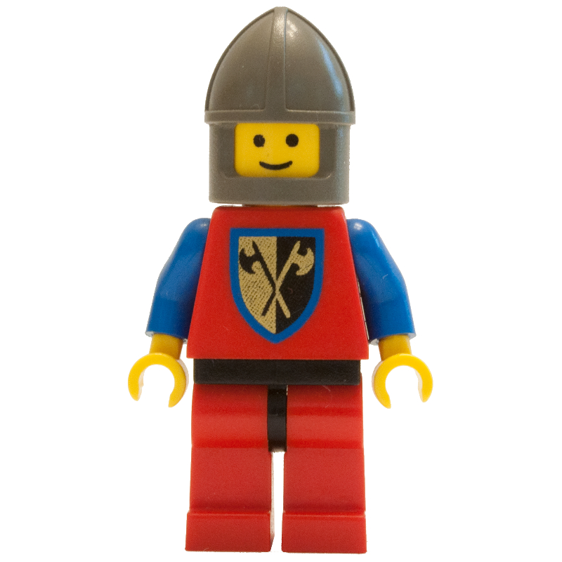Chevalier (pipe crusader) - jambes rouges, menton-garde (Knight (Crusader Axe) - Red Legs, Chin-Guard)