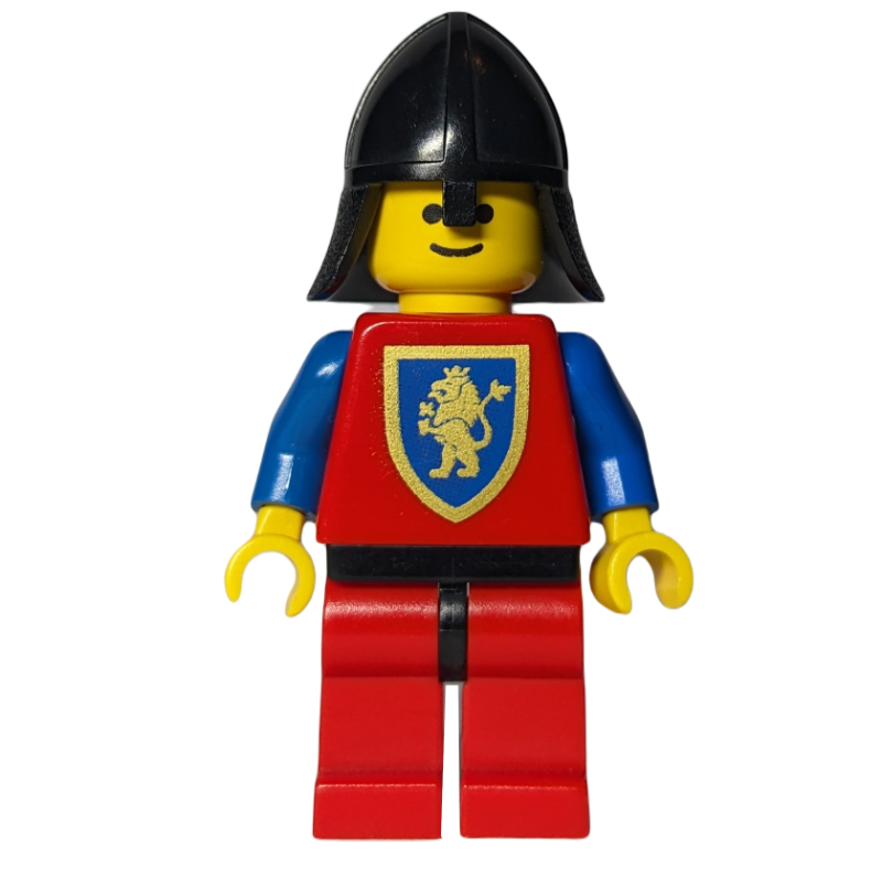 Chevalier (crusader lion) - jambes rouges, noir cou-protecteur (Knight (Crusader Lion) - Red Legs, Black Neck-Protector)