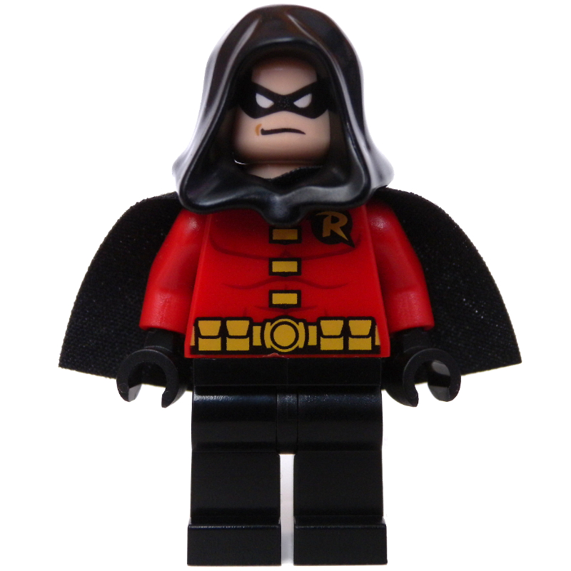 Robin avec capuche noire et cape (Robin with Black Hood and Cape)