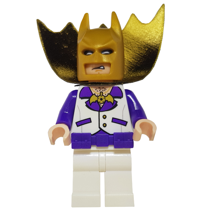 Batman, tenue blanche, cape dorée et cagoule (roller disco Batman) (Batman, White Suit, Gold Cape and Cowl (Roller Disco Batman))