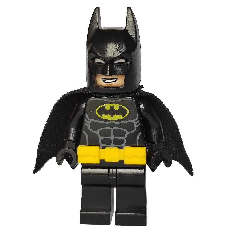 Batman, costume noir, cape noire et capot, ceinture utilitaire (3626cpr2287 tête) (Batman, Black Suit, Black Cape and Cowl, Utility Belt (3626cpr2287 Head))