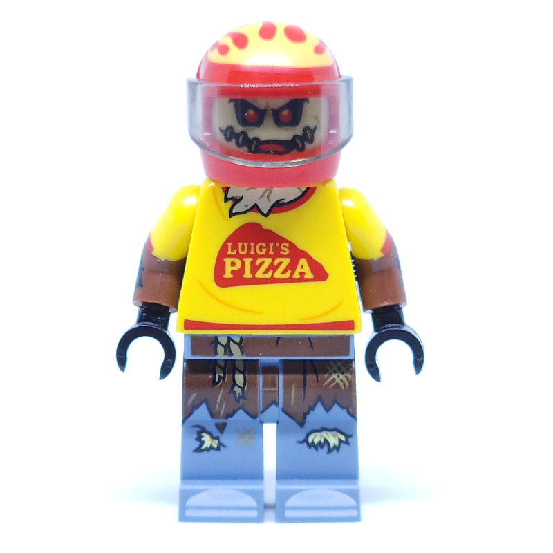 Épouvantail en tenue de livraison de pizza (Scarecrow in Pizza Delivery Outfit)