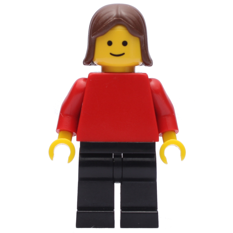 Femme - torse rouge, jambes noires (Woman - Red Torso, Black Legs)
