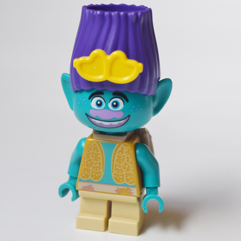 Trolls - branche avec des lunettes de soleil jaunes (Trolls - Branch with Yellow Sunglasses)