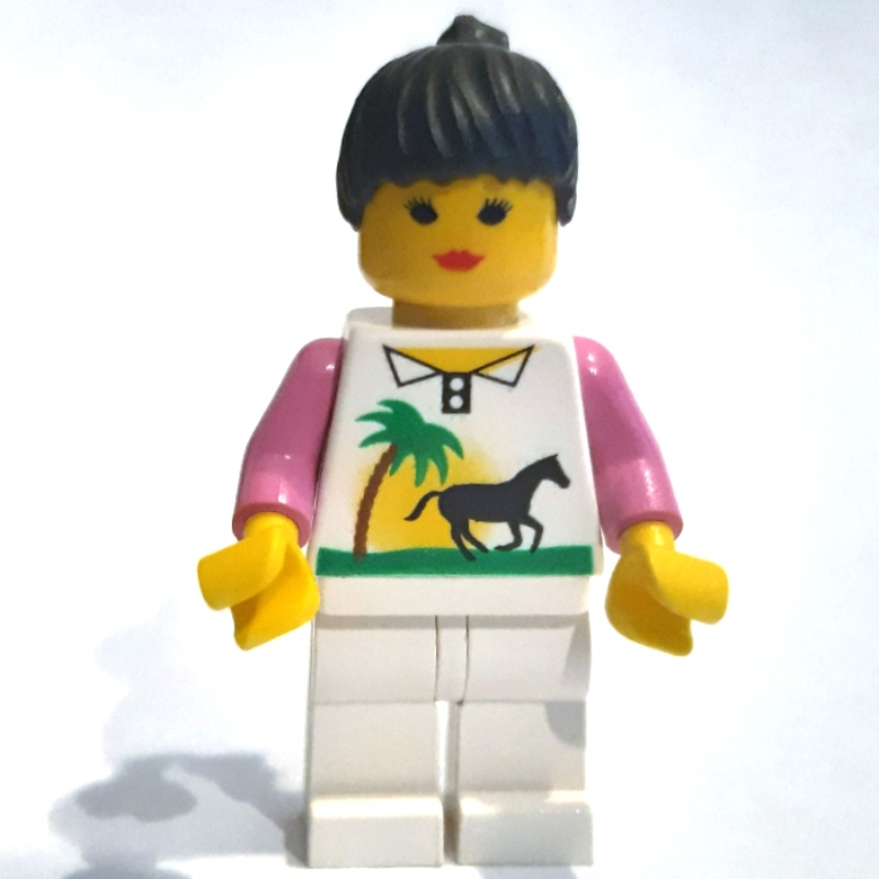 Femme - torse blanc avec cheval, jambes blanches (Woman - White Torso with Horse, White Legs)