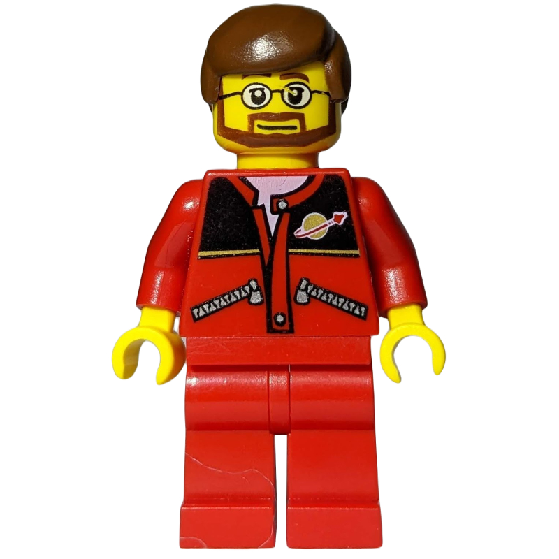 Homme - veste rouge, jambes rouges (Man - Red Jacket, Red Legs)