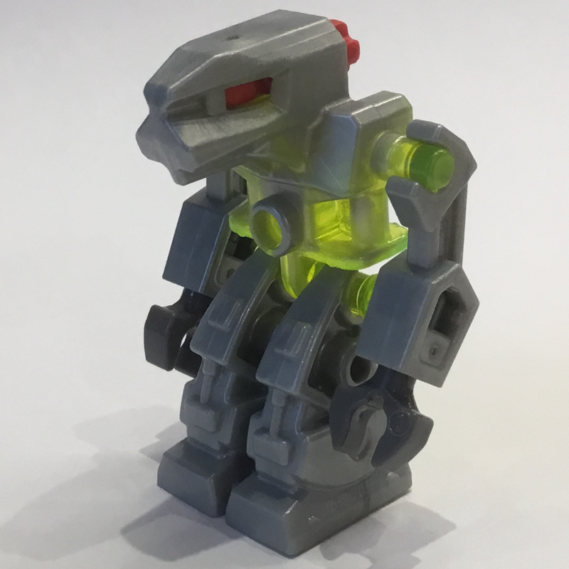 Dévastateur avec torse vert transparent-néon et yeux rouges (Devastator with Trans-Neon Green Torso and Red Eyes)