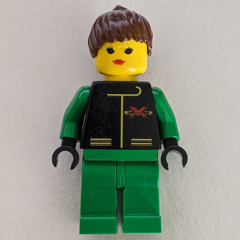 Équipe extrême - torse noir, jambes vertes, femme (Extreme Team - Black Torso, Green Legs, Female)