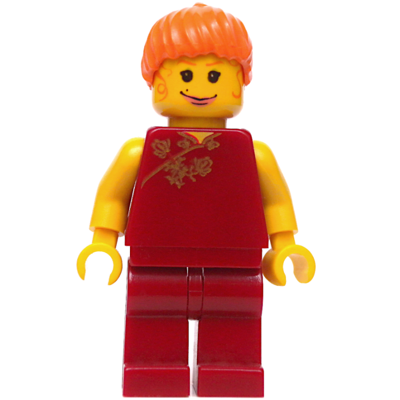 Mary Jane avec peau jaune et tenue rouge foncé (Mary Jane with Yellow Skin and Dark Red Outfit)