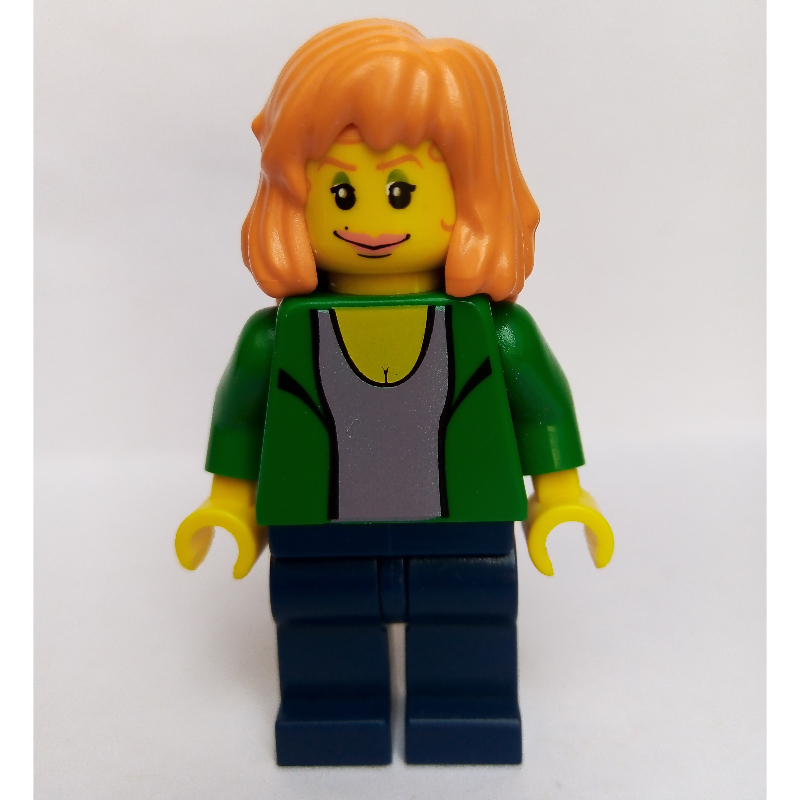 Mary Jane avec veste verte et chemise violet clair (Mary Jane with Green Jacket and Light Violet Shirt)