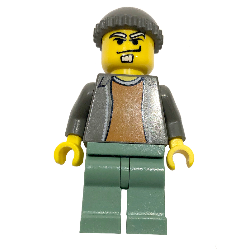 Bandit avec jambes vert sable (Criminal with Sand Green Legs)