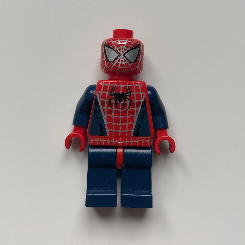Spider-Man avec bras bleu foncé et jambes (Spider-Man with Dark Blue Arms and Legs)