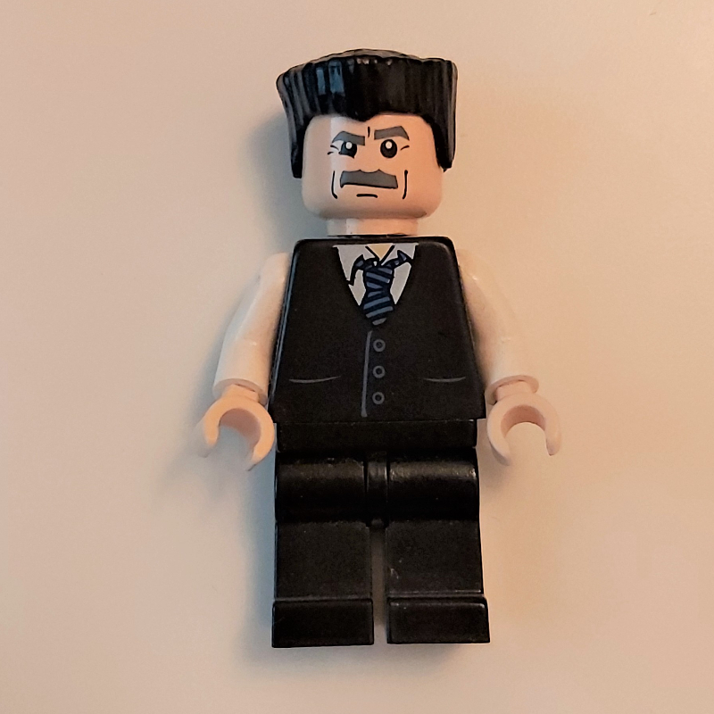 J. jonah jameson, tenue noire, cheveux noirs (J. Jonah Jameson, Black Suit, Black Hair)