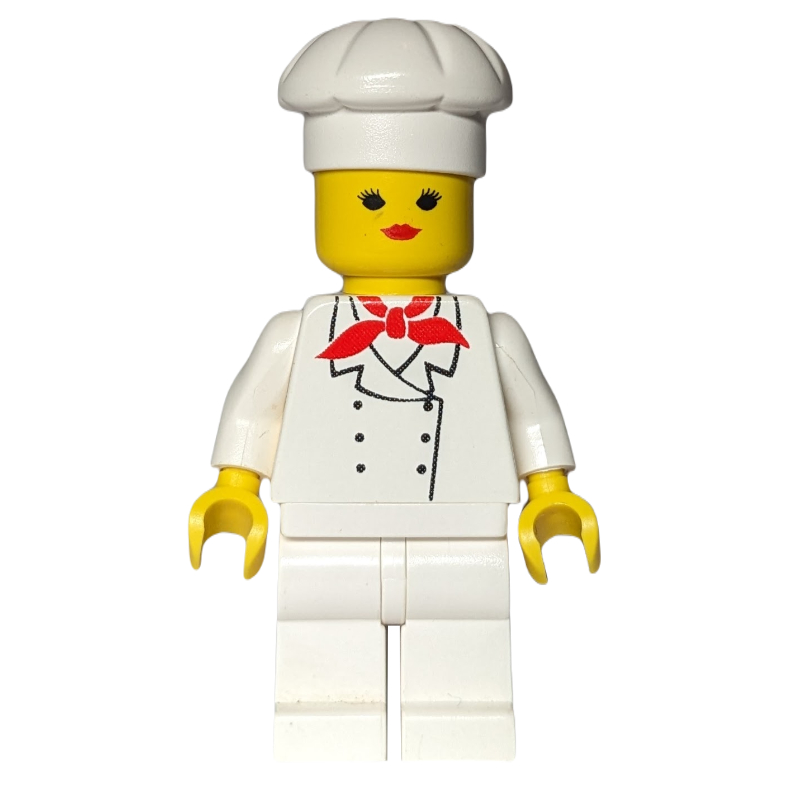 Chef - torse blanc, jambes blanches, femme (Chef - White Torso, White Legs, Female)