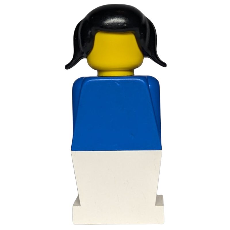 LEGOLAND femelle torse bleu, jambes blanches (LEGOLAND Female Blue Torso, White Legs)