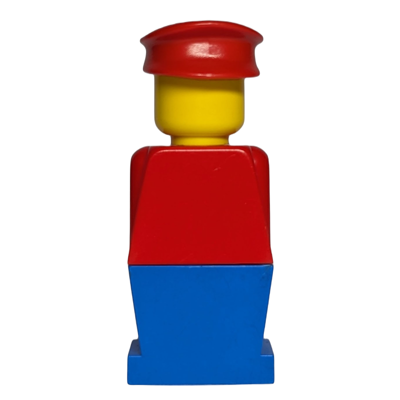 LEGOLAND rouge torse, jambes bleues, chapeau rouge (LEGOLAND Red Torso, Blue Legs, Red Hat)