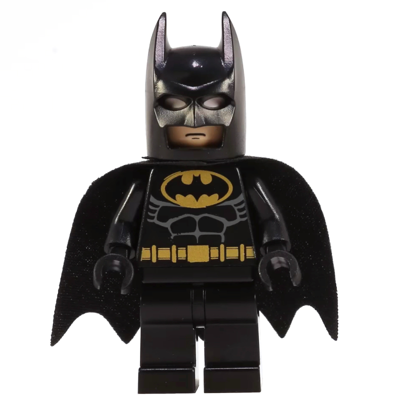 Batman, tenue noire, cape et cagoule noires, logo Batman or (56630 cape) (Batman, Black Suit, Black Cape and Cowl, Gold Batman Logo (56630 Cape))