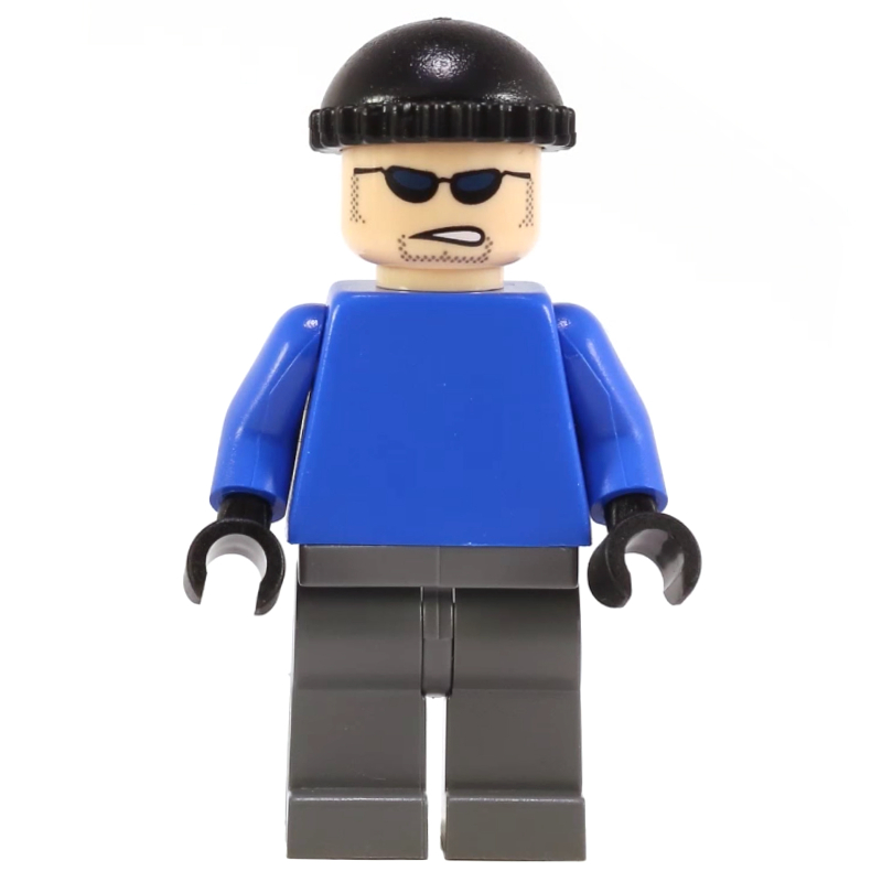 Mr. congle est homme de main avec torse bleu uni (Mr. Freeze's Henchman with Plain Blue Torso)