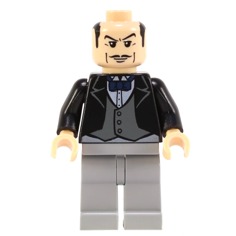 Alfred pennyworth, cheveux noirs imprimés (Alfred Pennyworth, Printed Black Hair)