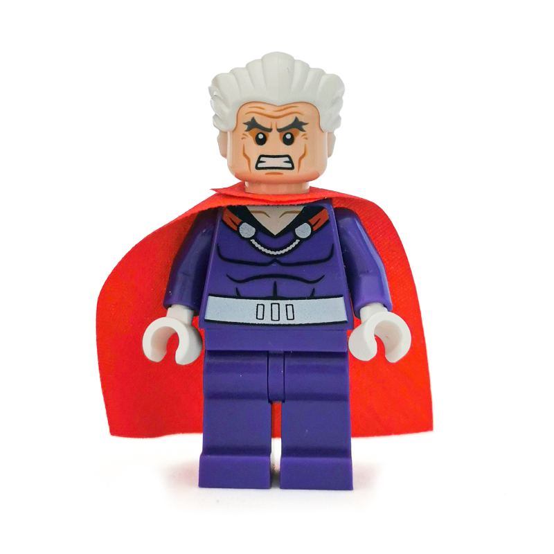 Magneto, tenue pourpre foncé avec cheveux (Magneto, Dark Purple Outfit with Hair)