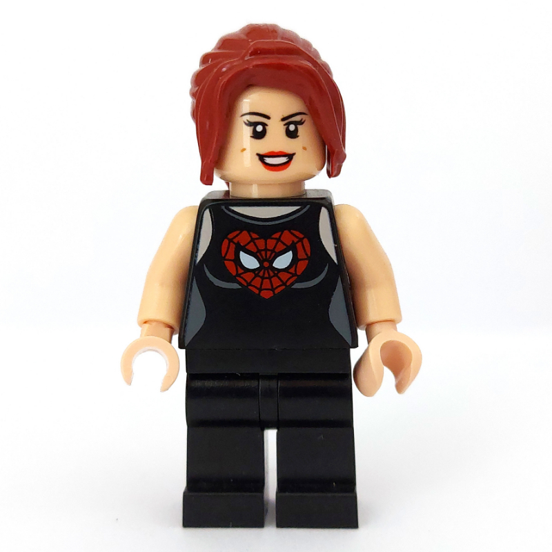 Mary Jane avec le cœur Spider-Man logo sur la chemise (Mary Jane with Heart Spider-man Logo on Shirt)