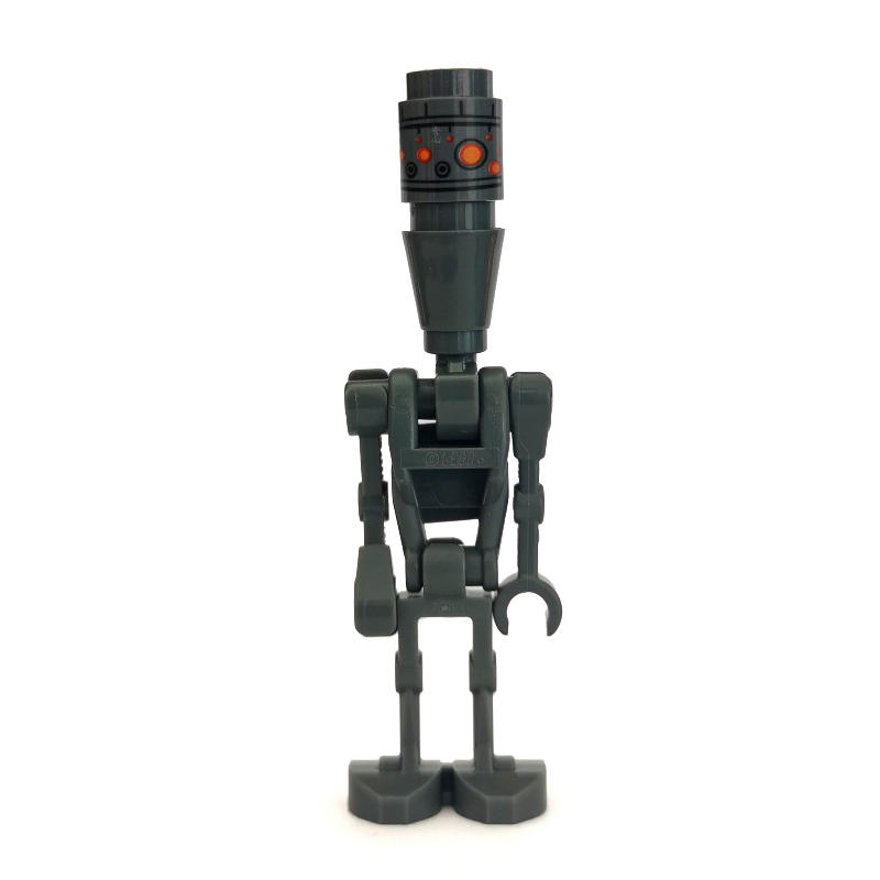 Ig-88, tête imprimée, tuile avec attache au dos (IG-88, Printed Head, Tile with Clip on Back)