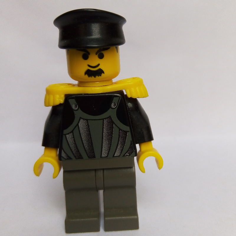 Torse noir, gilet gris clair, jambes gris foncé (Time Twisters - Black Torso, Light Gray Vest, Dark Gray Legs)