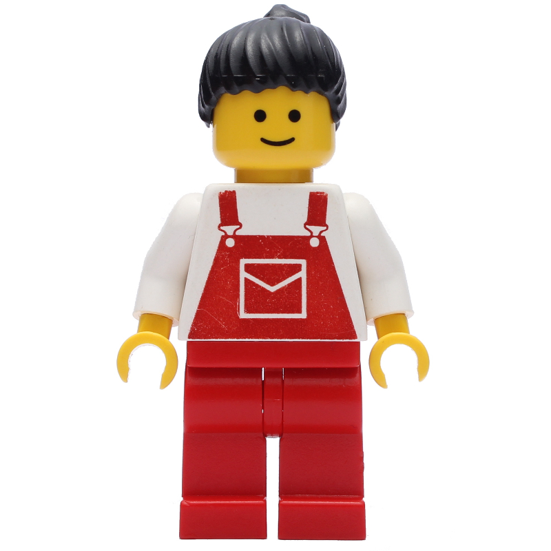 Femme - blanc torse, rouge ensemble (Woman - White Torso, Red Overall)