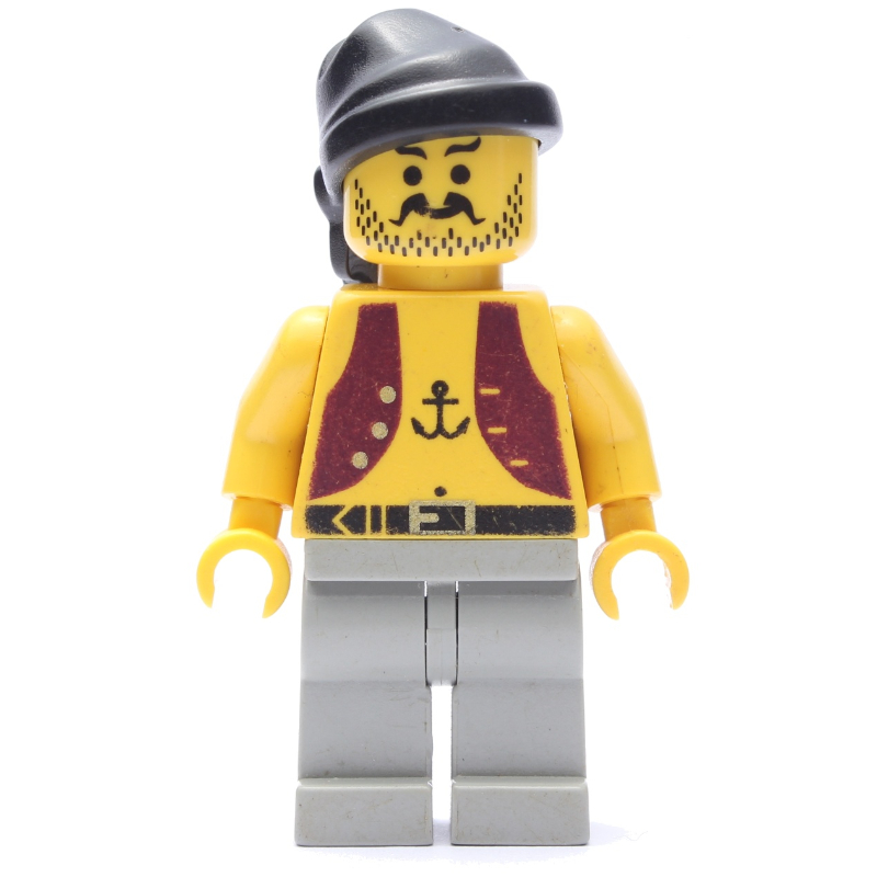 Pirate - tatouage d'ancre, jambes gris clair, bandana noir (Pirate - Anchor Tattoo, Light Gray Legs, Black Bandana)