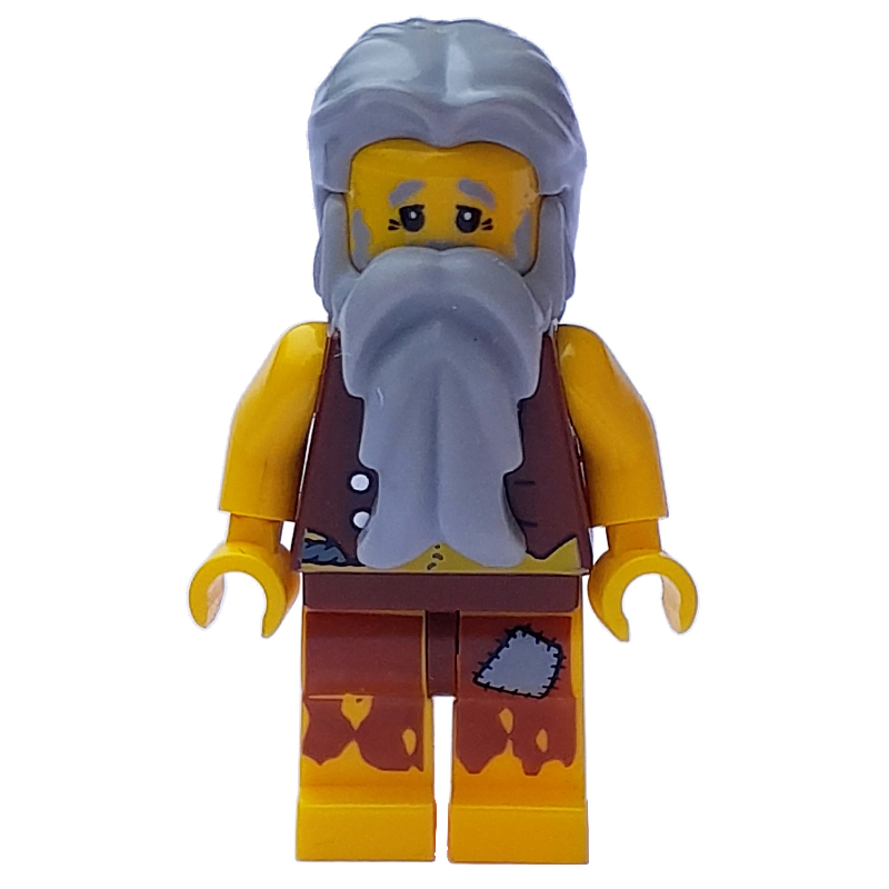 Pirate - tatouage d'ancre, naufragé, cheveux gris bleuté clair (Pirate - Anchor Tattoo, Castaway, Light Bluish Gray Hair)